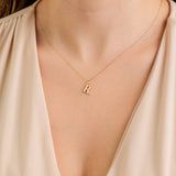 0.04 Karat Baget Pırlanta Harfli Kolye - RNF0948 | Pırlanta Kolye | Ronaff Pırlanta | Tektaş Yüzük, Pırlanta Yüzük, Kolye, Küpe