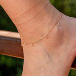 0.08 Karat Pırlantalı Halhal - RNF01087 | Pırlanta Halhal | Ronaff Pırlanta | Tektaş Yüzük, Pırlanta Yüzük, Kolye, Küpe