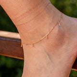 0.08 Karat Pırlantalı Halhal - RNF01087 | Pırlanta Halhal | Ronaff Pırlanta | Tektaş Yüzük, Pırlanta Yüzük, Kolye, Küpe