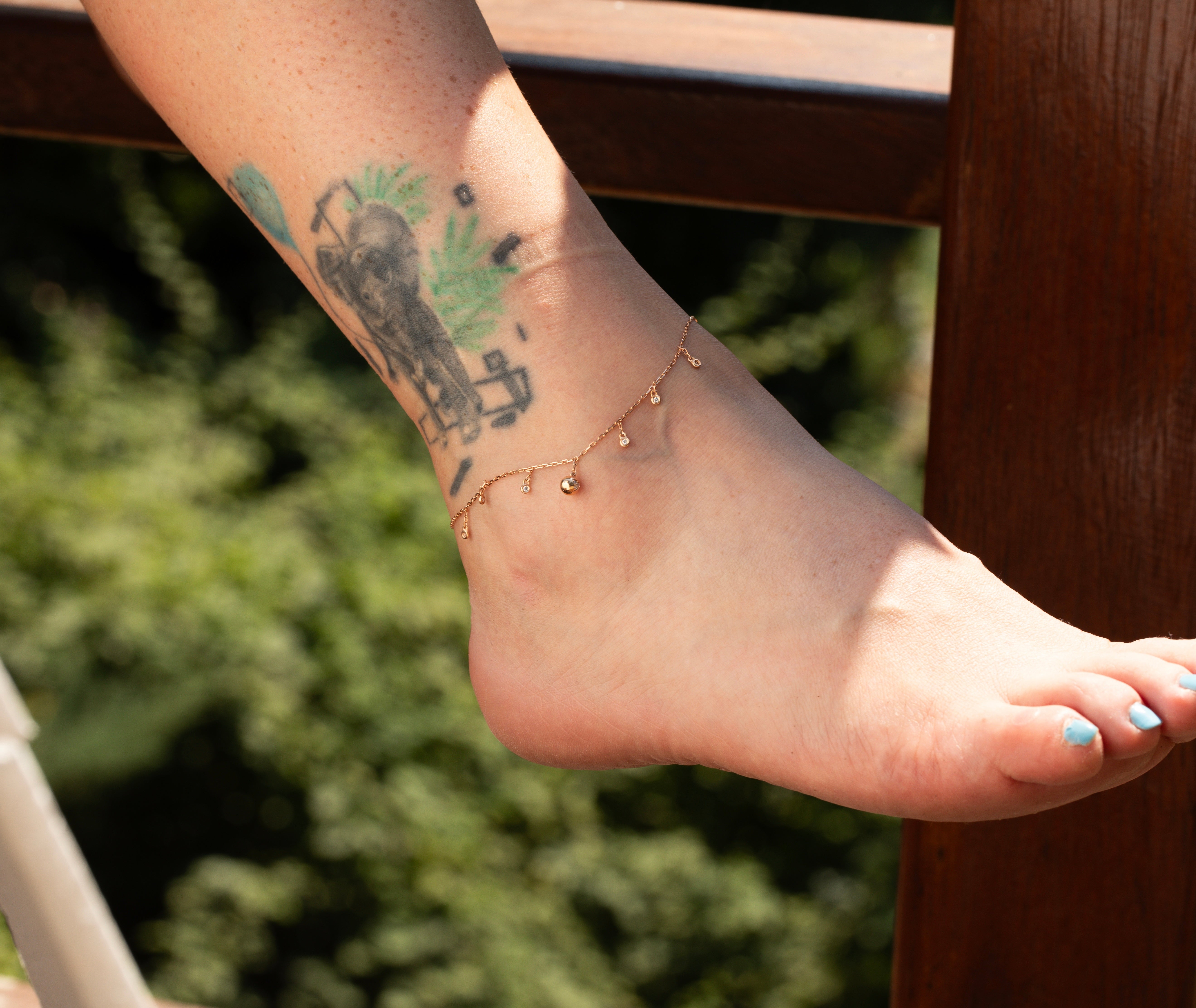 0.10 Karat Pırlantalı Halhal - RNF01085 | Pırlanta Halhal | Ronaff Pırlanta | Tektaş Yüzük, Pırlanta Yüzük, Kolye, Küpe