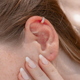 0.10 Karat Yuvarlak Kesim & 0.20 Karat Baget Kesim Earcuff Küpe - RNF01077 | Pırlanta Küpe | Ronaff Pırlanta | Tektaş Yüzük, Pırlanta Yüzük, Kolye, Küpe