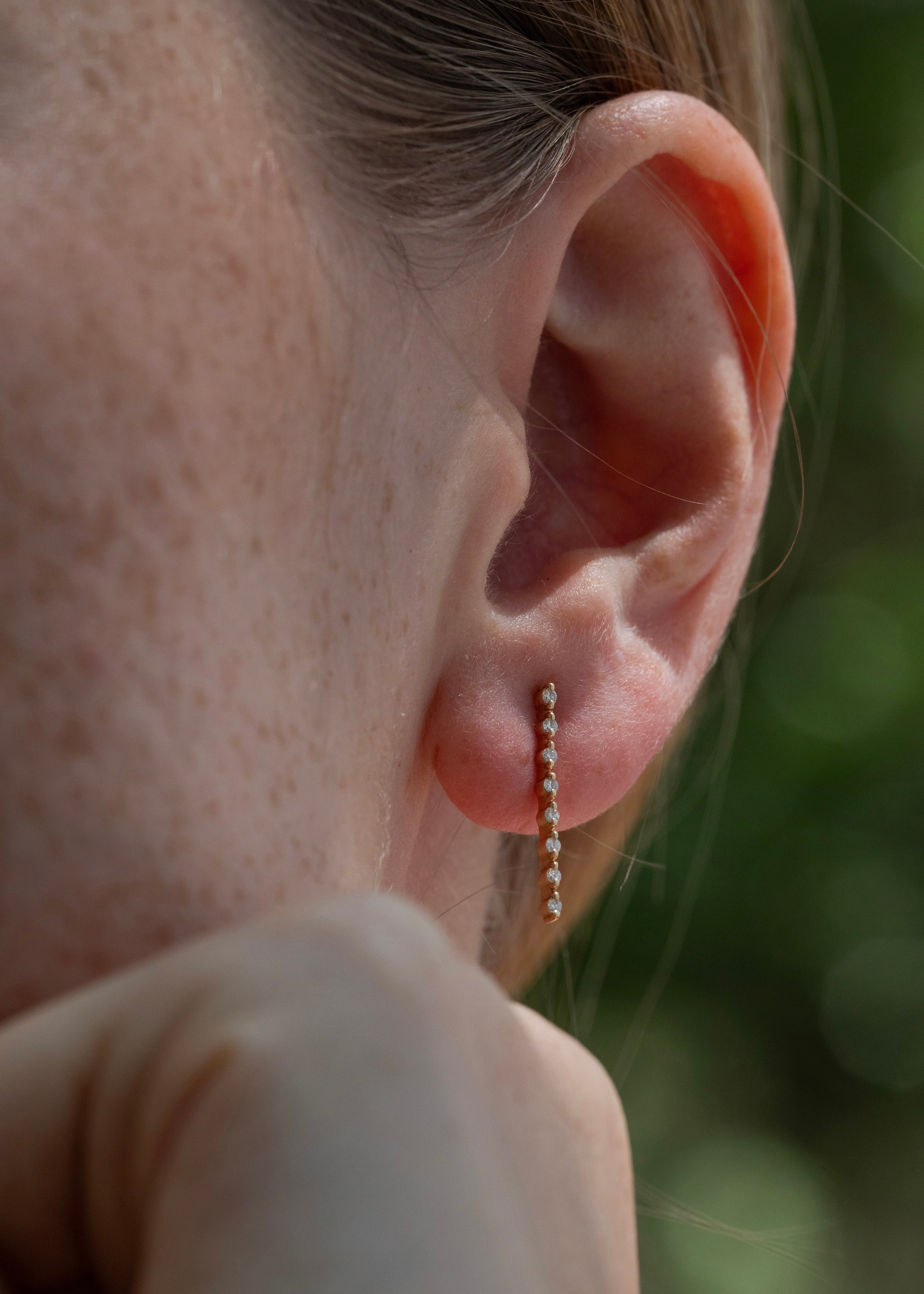 0.14 Karat Pırlantalı Çubuk Küpe - RNF1087 | Pırlanta Küpe | Ronaff Pırlanta | Tektaş Yüzük, Pırlanta Yüzük, Kolye, Küpe