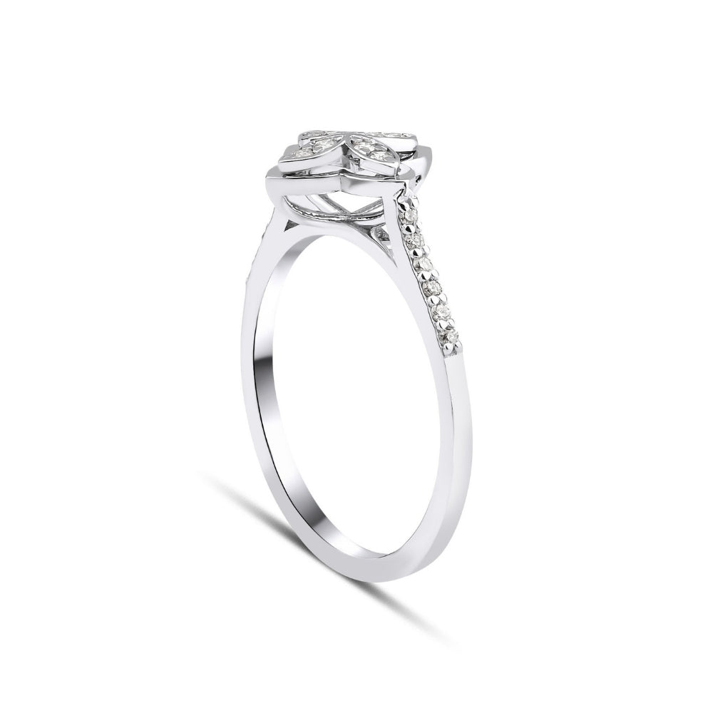 0.17 Karat Yonca Pırlanta Yüzük-RNF1241 | Yüzükler | Ronaff Pırlanta | Tektaş Yüzük, Pırlanta Yüzük, Kolye, Küpe