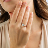 0.17 Karat Yonca Pırlanta Yüzük-RNF1241 | Yüzükler | Ronaff Pırlanta | Tektaş Yüzük, Pırlanta Yüzük, Kolye, Küpe