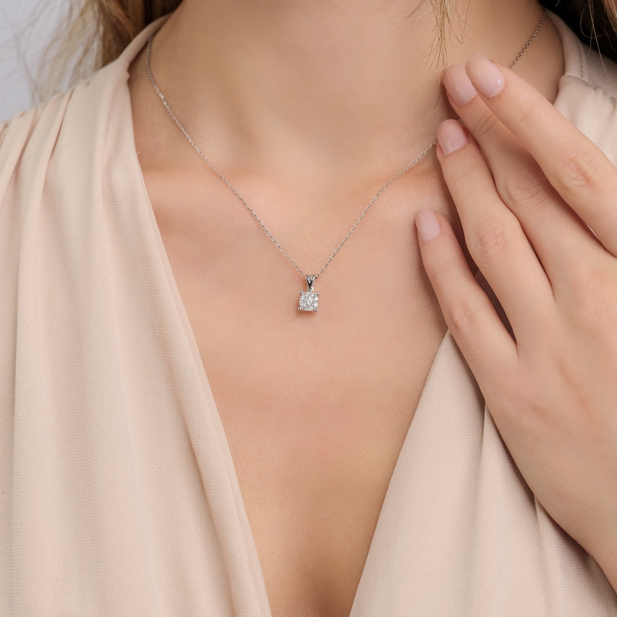 0.17 Karat Pırlanta Tektaş Kolye - RNF0950 | Pırlanta Kolye | Ronaff Pırlanta | Tektaş Yüzük, Pırlanta Yüzük, Kolye, Küpe