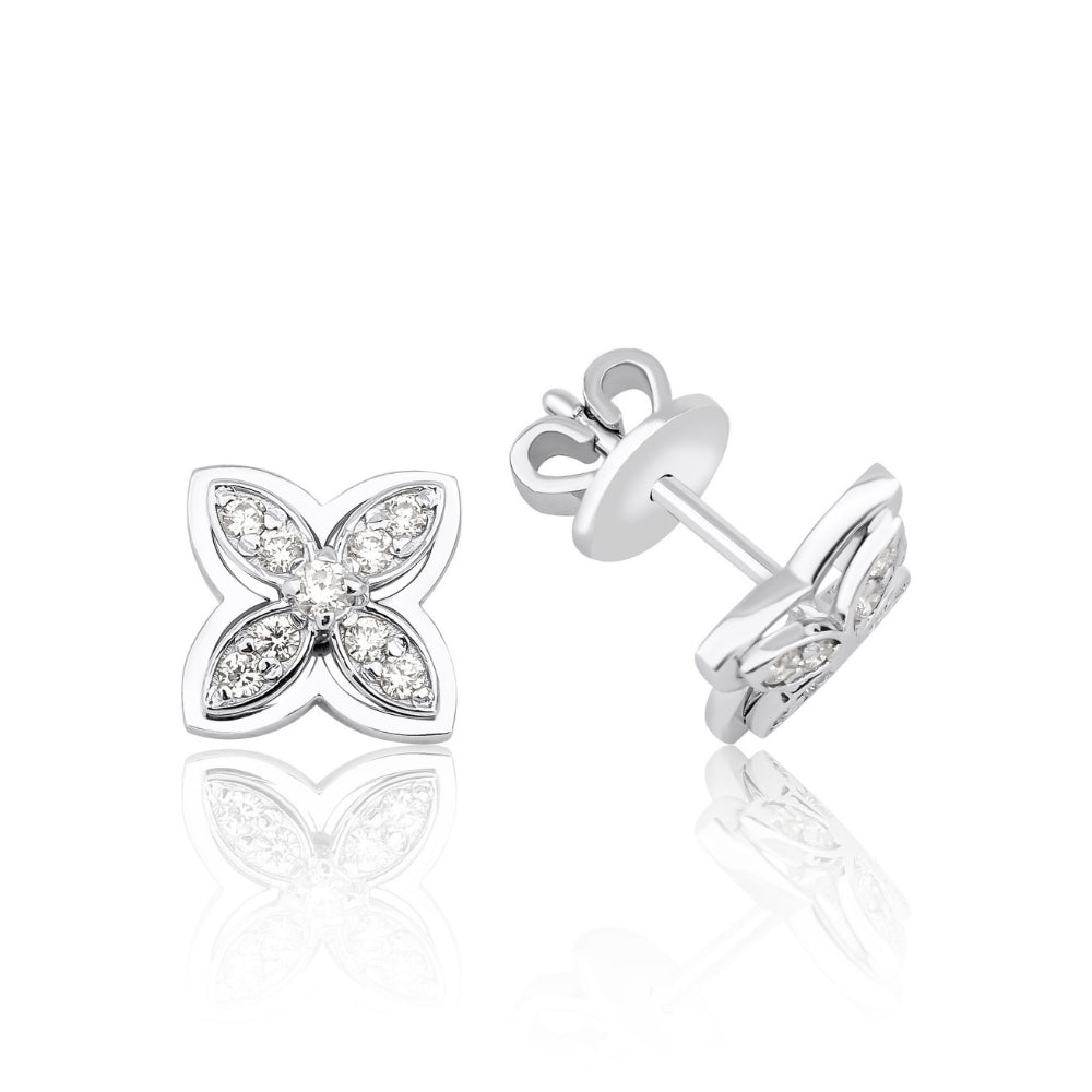 0.20 Karat Yonca Pırlanta Küpe - RNF1215 | Pırlanta Küpe | Ronaff Pırlanta | Tektaş Yüzük, Pırlanta Yüzük, Kolye, Küpe