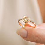 0.26 Karat Kalpli Pırlanta Yüzük-RNF1234 | Yüzükler | Ronaff Pırlanta | Tektaş Yüzük, Pırlanta Yüzük, Kolye, Küpe