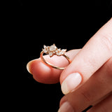 0.30 Karat Yuvarlak & 0.22 Karat Kenar Yuvarlak- Markiz Kesim Vintage Pırlanta Yüzük - RNF01061 | Yüzükler | Ronaff Pırlanta | Tektaş Yüzük, Pırlanta Yüzük, Kolye, Küpe