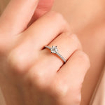 0.30 Karat Yuvarlak Merkez & 0.15 Karat HRD Sertifikalı Tektaş Pırlanta Yüzük - RNF1001 | | Ronaff Pırlanta | Tektaş Yüzük, Pırlanta Yüzük, Kolye, Küpe