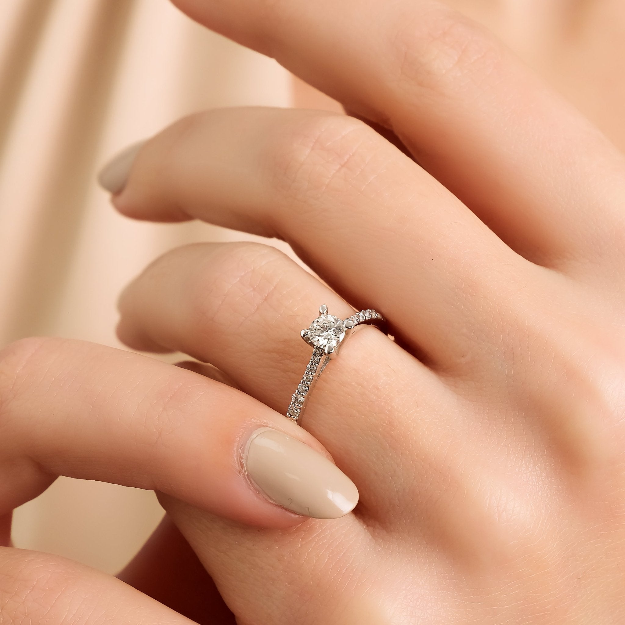 0.35 Karat Merkez & 0.15 Karat Kenar Pırlanta HRD Sertifikalı Klasik Tektaş Yüzük - RNF1003 | Tamtur Pırlanta Yüzük | Ronaff Pırlanta | Tektaş Yüzük, Pırlanta Yüzük, Kolye, Küpe