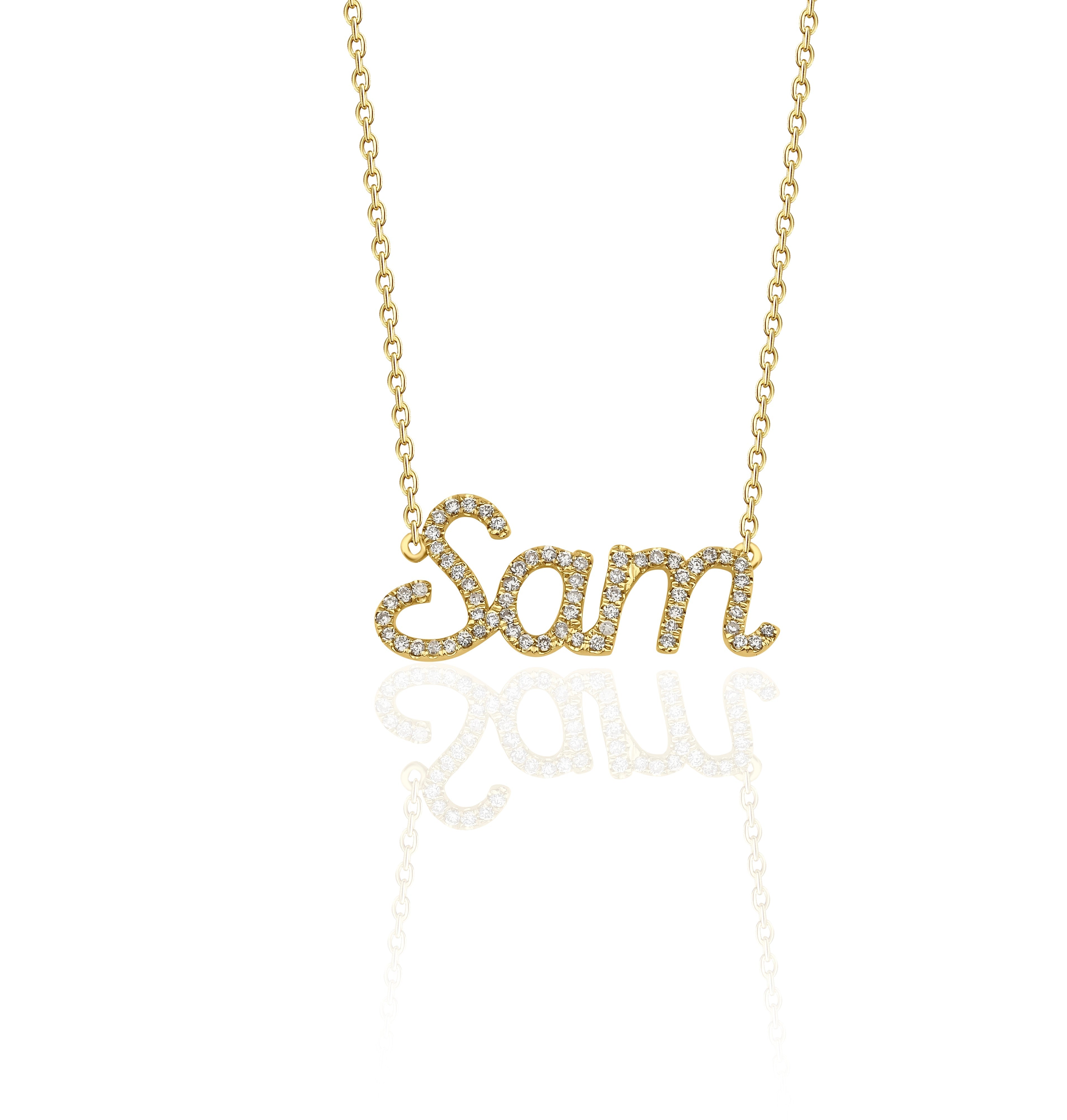 0.35 Karat Yuvarlak Pırlanta Harfli Kolye - RNF1084 | Pırlanta Kolye | Ronaff Pırlanta | Tektaş Yüzük, Pırlanta Yüzük, Kolye, Küpe