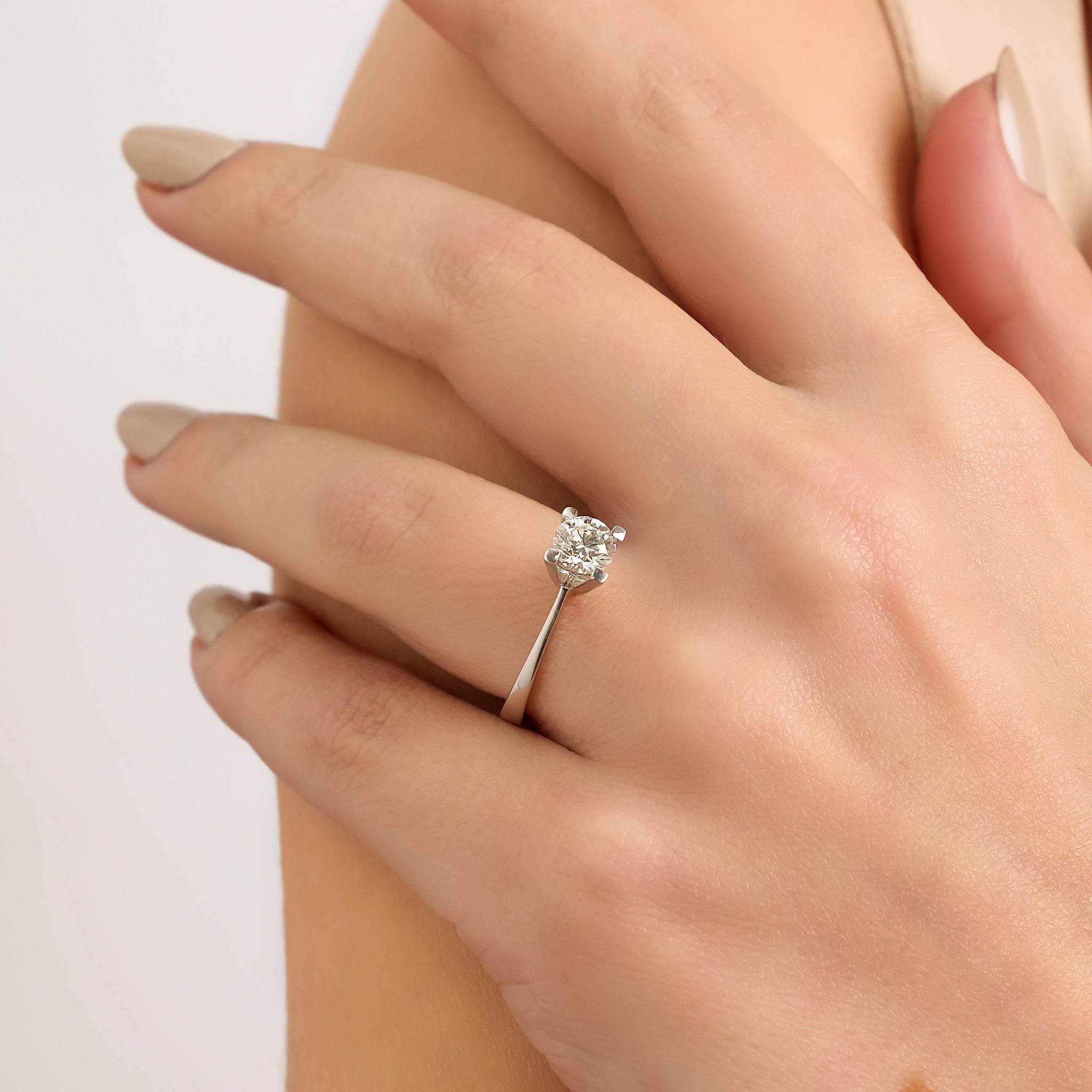 0.40 Karat Pırlanta HRD Sertifikalı Klasik Tektaş Yüzük - RNF1004 | Pırlanta Yüzük | Ronaff Pırlanta | Tektaş Yüzük, Pırlanta Yüzük, Kolye, Küpe