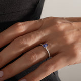 0.50 Karat Oval Safir & 0.20 Karat Yuvarlak Pırlanta Özel Tasarım Yüzük-RNF1270 | safir yüzükler | Ronaff Pırlanta | Tektaş Yüzük, Pırlanta Yüzük, Kolye, Küpe