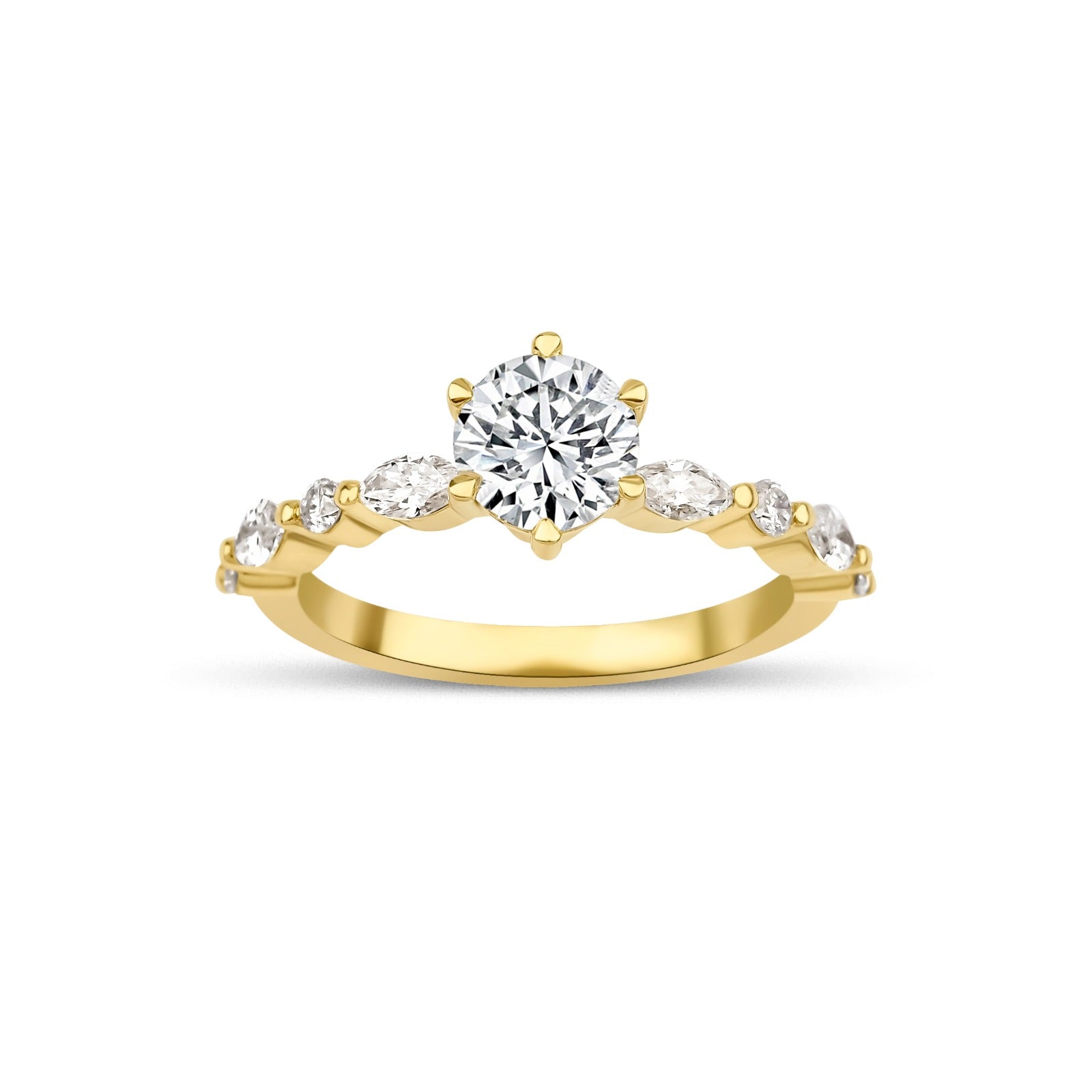 0,50 Karat Yuvarlak Kesim Uluslararası Sertifikalı Pırlanta Yüzük - RNF1210 | Yüzükler | Ronaff Pırlanta | Tektaş Yüzük, Pırlanta Yüzük, Kolye, Küpe