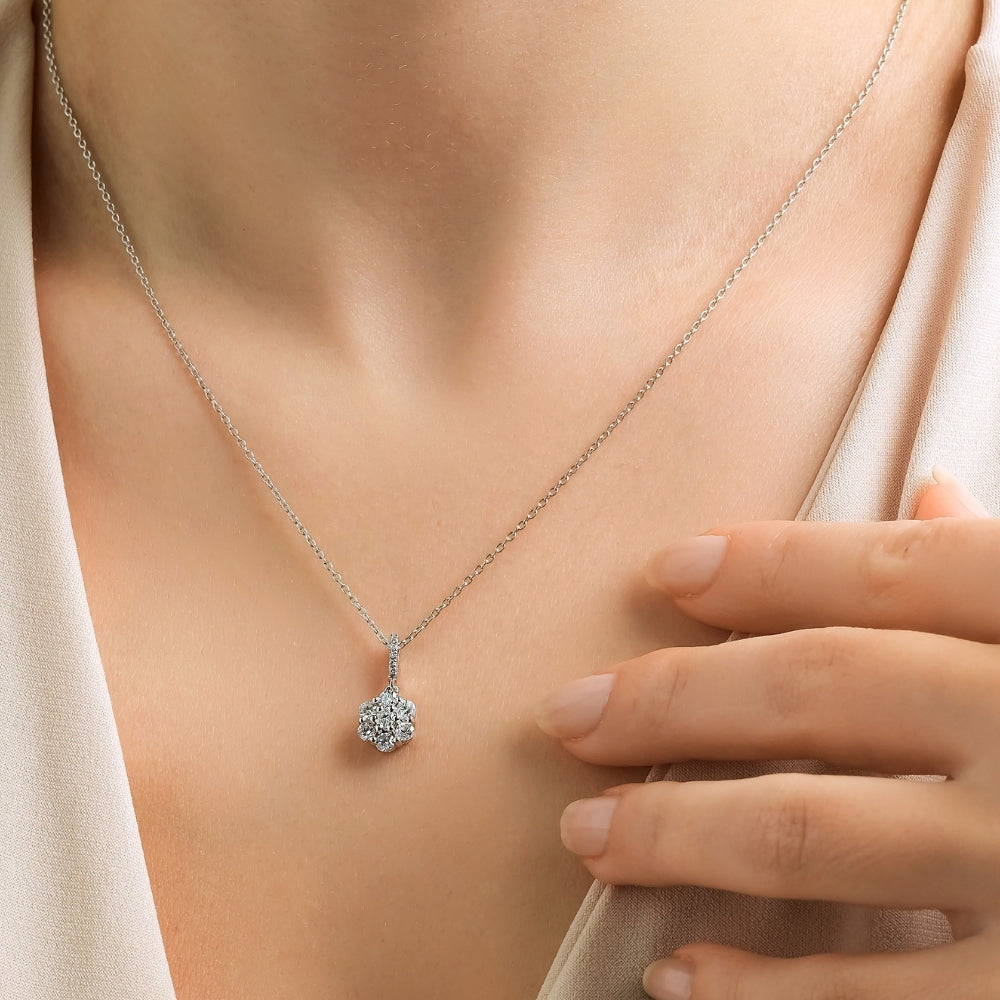 0.45 Karat Yuvarlak Pırlanta Kolye-RNF1222 | Pırlanta Kolye | Ronaff Pırlanta | Tektaş Yüzük, Pırlanta Yüzük, Kolye, Küpe