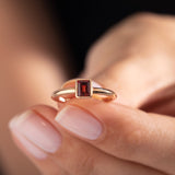 0.60 Karat Emerald Kesim Garnet Yüzük - RNF0241 | Renkli Pırlantalı Yüzükler | Ronaff Pırlanta | Tektaş Yüzük, Pırlanta Yüzük, Kolye, Küpe