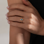 0.70 Karat London Blue Topaz & 0.15 Karat Pırlantalı Yüzük-RNF1277 | Pırlanta Yüzük | Ronaff Pırlanta | Tektaş Yüzük, Pırlanta Yüzük, Kolye, Küpe