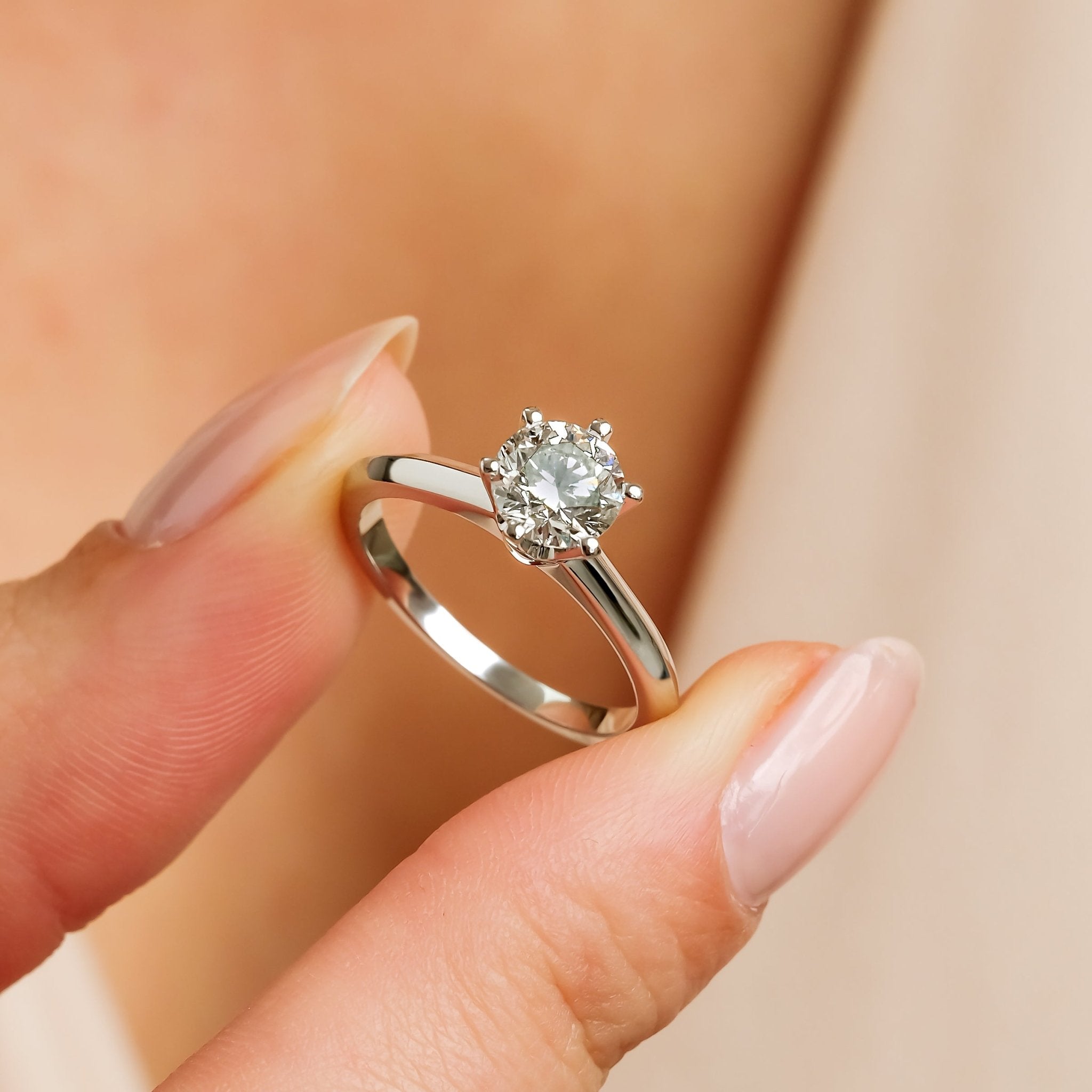 1.00 Karat Pırlanta HRD Sertifikalı Tektaş Yüzük - RNF0999 | Pırlanta Yüzük | Ronaff Pırlanta | Tektaş Yüzük, Pırlanta Yüzük, Kolye, Küpe