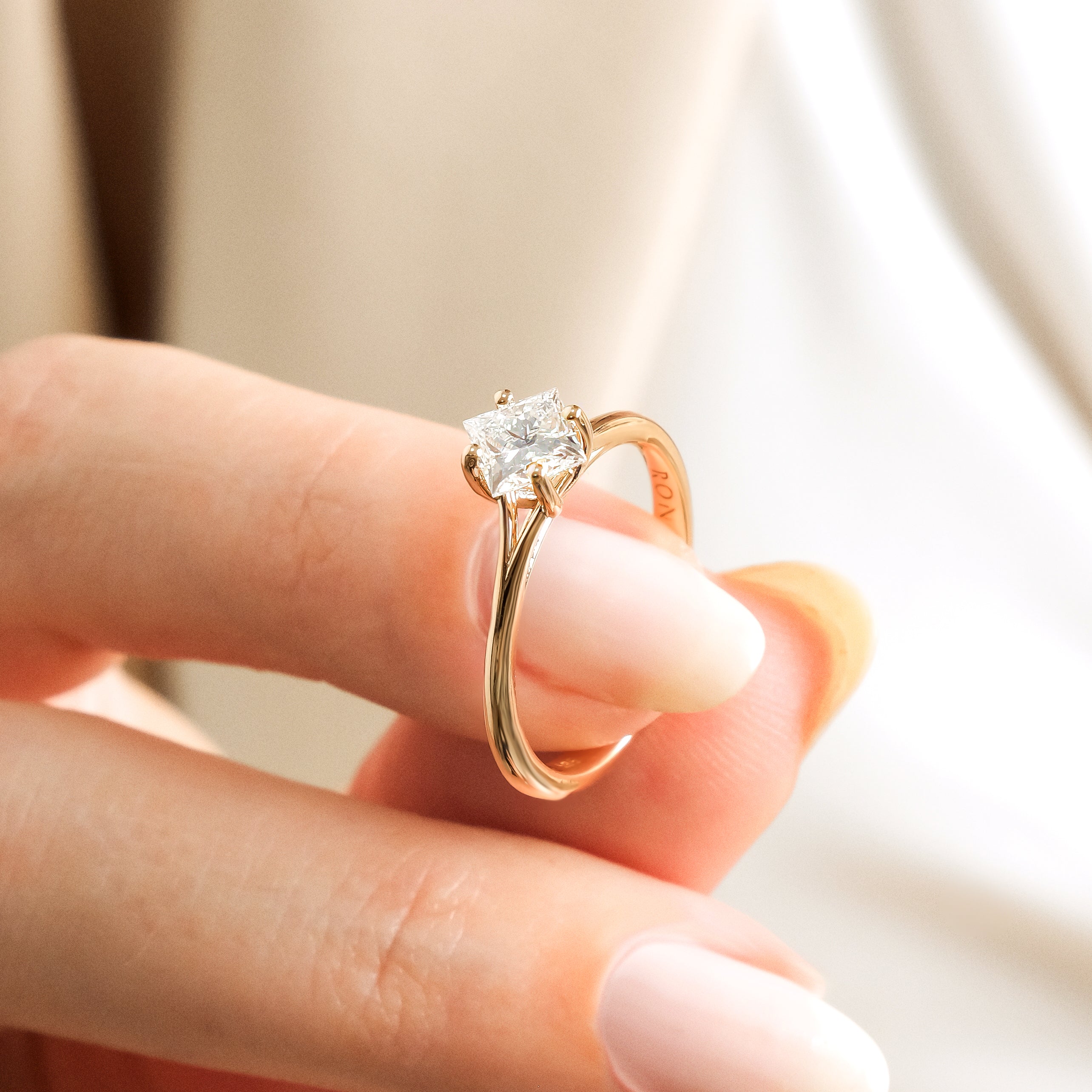 0.70 Karat Prenses Kesim GIA/HRD Sertifikalı Tektaş Pırlanta Yüzük - RNF1092 | Yüzükler | Ronaff Pırlanta | Tektaş Yüzük, Pırlanta Yüzük, Kolye, Küpe