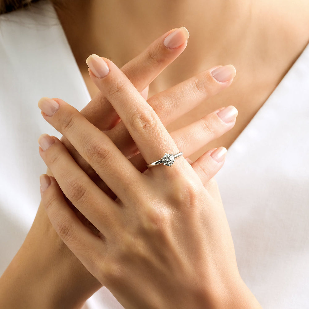 0.70 Karat Yuvarlak Kesim Pırlanta GIA/HRD Sertifikalı Tektaş Yüzük-RNF1356 | Tektaş Pırlanta | Ronaff Pırlanta | Tektaş Yüzük, Pırlanta Yüzük, Kolye, Küpe