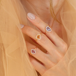 0.74 Karat Pembe Safir Pırlantalı Tasarım Yüzük - RNF0435 | Renkli Taşlı Yüzükler | Ronaff Pırlanta | Tektaş Yüzük, Pırlanta Yüzük, Kolye, Küpe