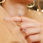 0.74 Karat Pembe Safir Pırlantalı Tasarım Yüzük - RNF0435 | Renkli Taşlı Yüzükler | Ronaff Pırlanta | Tektaş Yüzük, Pırlanta Yüzük, Kolye, Küpe