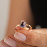 0.74 Karat Mavi Safir Pırlantalı Tasarım Yüzük - RNF0432 | Renkli Taşlı Yüzükler | Ronaff Pırlanta | Tektaş Yüzük, Pırlanta Yüzük, Kolye, Küpe