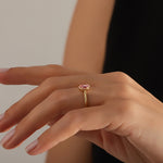 0.74 Karat Pembe Safir Pırlantalı Tasarım Yüzük - RNF0435 | Renkli Taşlı Yüzükler | Ronaff Pırlanta | Tektaş Yüzük, Pırlanta Yüzük, Kolye, Küpe