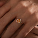 0.74 Karat Sarı Safir Pırlantalı Tasarım Yüzük - RNF0436 | Renkli Taşlı Yüzükler | Ronaff Pırlanta | Tektaş Yüzük, Pırlanta Yüzük, Kolye, Küpe