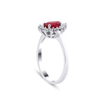 0.80 Karat Damla Yakut & 0.17 Karat Yuvarlak Kesim Pırlanta Yüzük - RNF1031 | Renkli Taşlı Yüzükler | Ronaff Pırlanta | Tektaş Yüzük, Pırlanta Yüzük, Kolye, Küpe