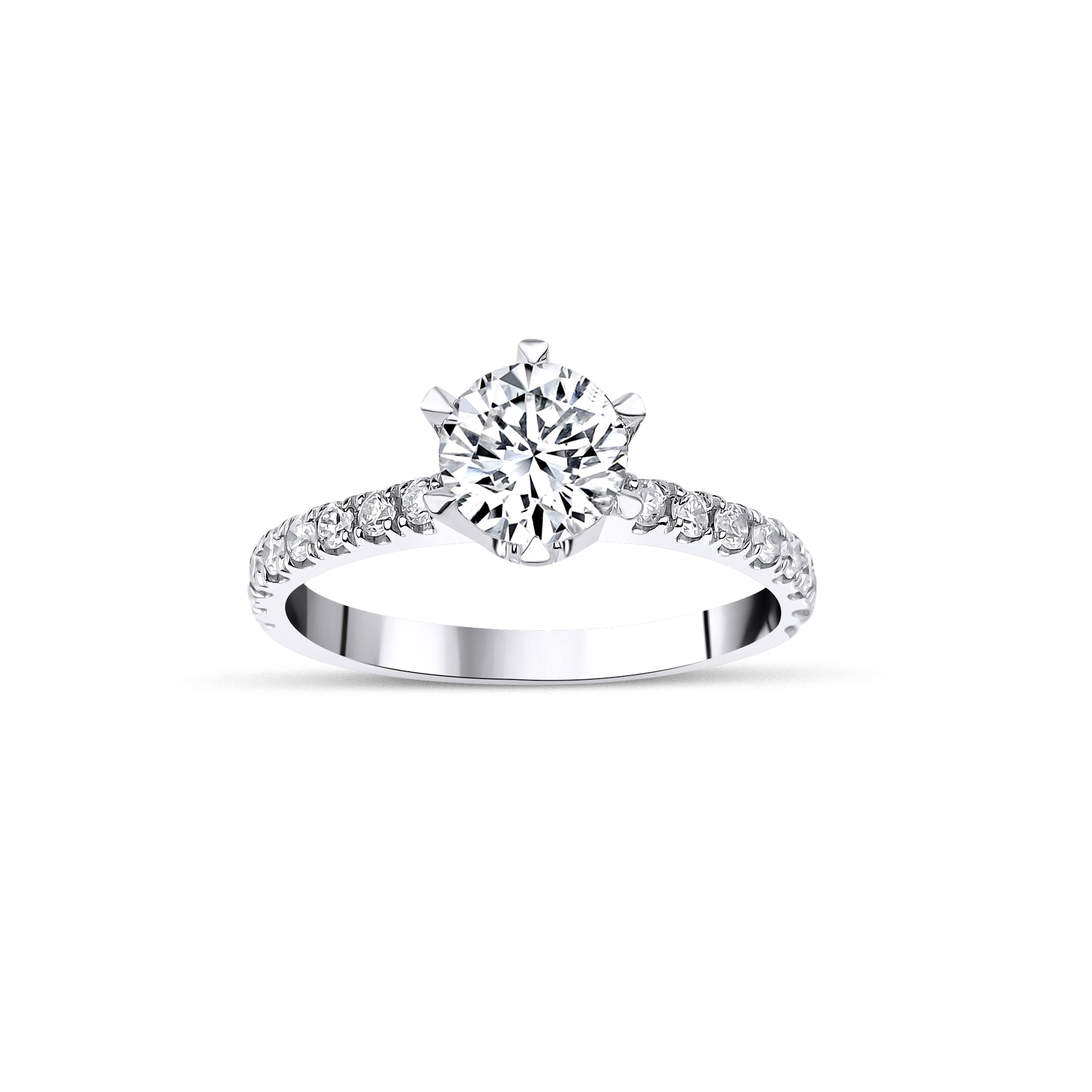 0.80 Karat Merkez Yuvarlak & 0.20 Karat Kenar Pırlanta GIA/HRD Sertifikalı Tektaş Yüzük - RNF0933 | Tektaş Pırlanta | Ronaff Pırlanta | Tektaş Yüzük, Pırlanta Yüzük, Kolye, Küpe