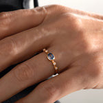 0.86 Karat Oval Kesim Safir Pırlantalı Yüzük - RNF0497 | Renkli Taşlı Yüzükler | Ronaff Pırlanta | Tektaş Yüzük, Pırlanta Yüzük, Kolye, Küpe