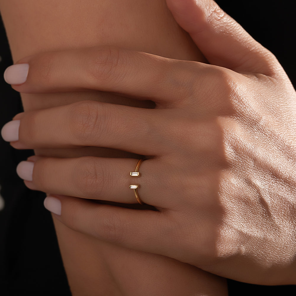 0.08 Karat Baget Kesim Minimal Pırlanta Yüzük-RNF1385 | Pırlanta Yüzük | Ronaff Pırlanta | Tektaş Yüzük, Pırlanta Yüzük, Kolye, Küpe