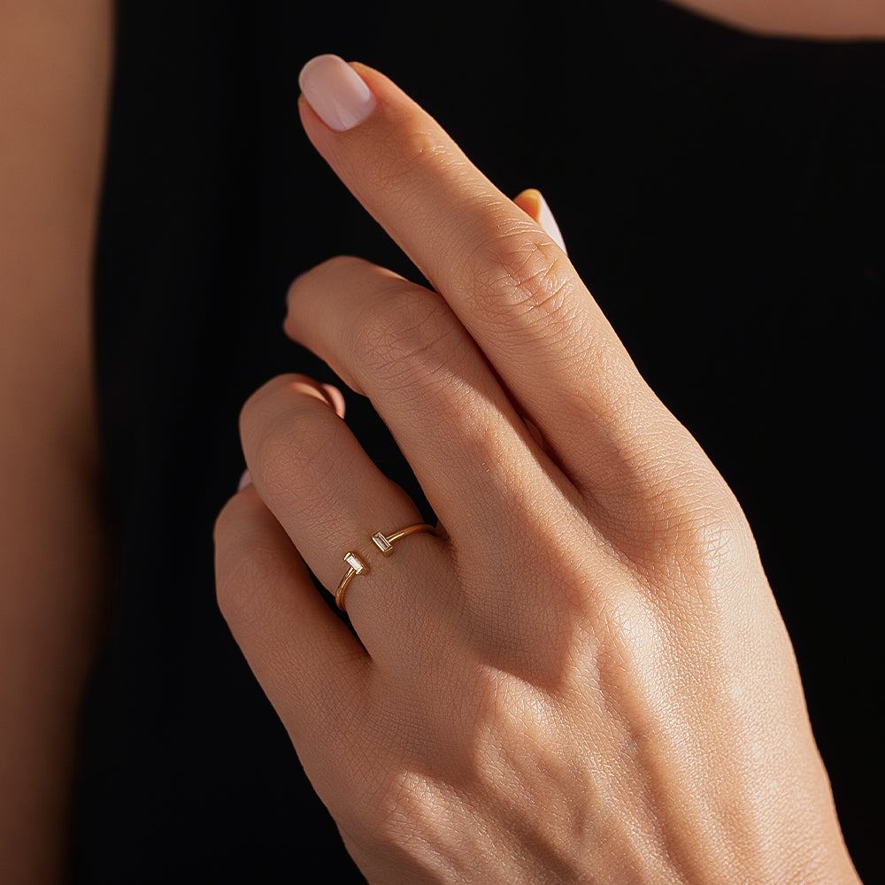 0.08 Karat Baget Kesim Minimal Pırlanta Yüzük-RNF1385 | Pırlanta Yüzük | Ronaff Pırlanta | Tektaş Yüzük, Pırlanta Yüzük, Kolye, Küpe