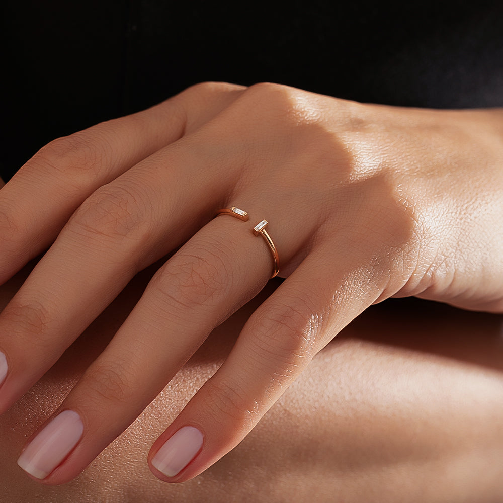 0.08 Karat Baget Kesim Minimal Pırlanta Yüzük-RNF1387 | Pırlanta Yüzük | Ronaff Pırlanta | Tektaş Yüzük, Pırlanta Yüzük, Kolye, Küpe