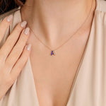 0.09 Karat Pırlanta Renkli Harfli Kolye - RNF0945 | Pırlanta Kolye | Ronaff Pırlanta | Tektaş Yüzük, Pırlanta Yüzük, Kolye, Küpe