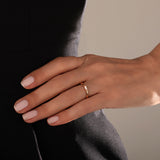 0.12 Karat Özel Tasarım Baget Pırlantalı Altın Alyans-RNF1386 | Tasarım Alyans | Ronaff Pırlanta | Tektaş Yüzük, Pırlanta Yüzük, Kolye, Küpe