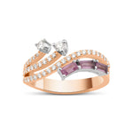 0.45 Karat Pırlata & 0.40 Karat Ametist Renkli Taşlı Yüzük -RNF1258 | Yüzükler | Ronaff Pırlanta | Tektaş Yüzük, Pırlanta Yüzük, Kolye, Küpe