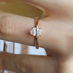 0.60 Karat Oval Kesim Pırlanta Tektaş Yüzük - RNF0371 | Tektaş Pırlanta | Ronaff Pırlanta | Tektaş Yüzük, Pırlanta Yüzük, Kolye, Küpe