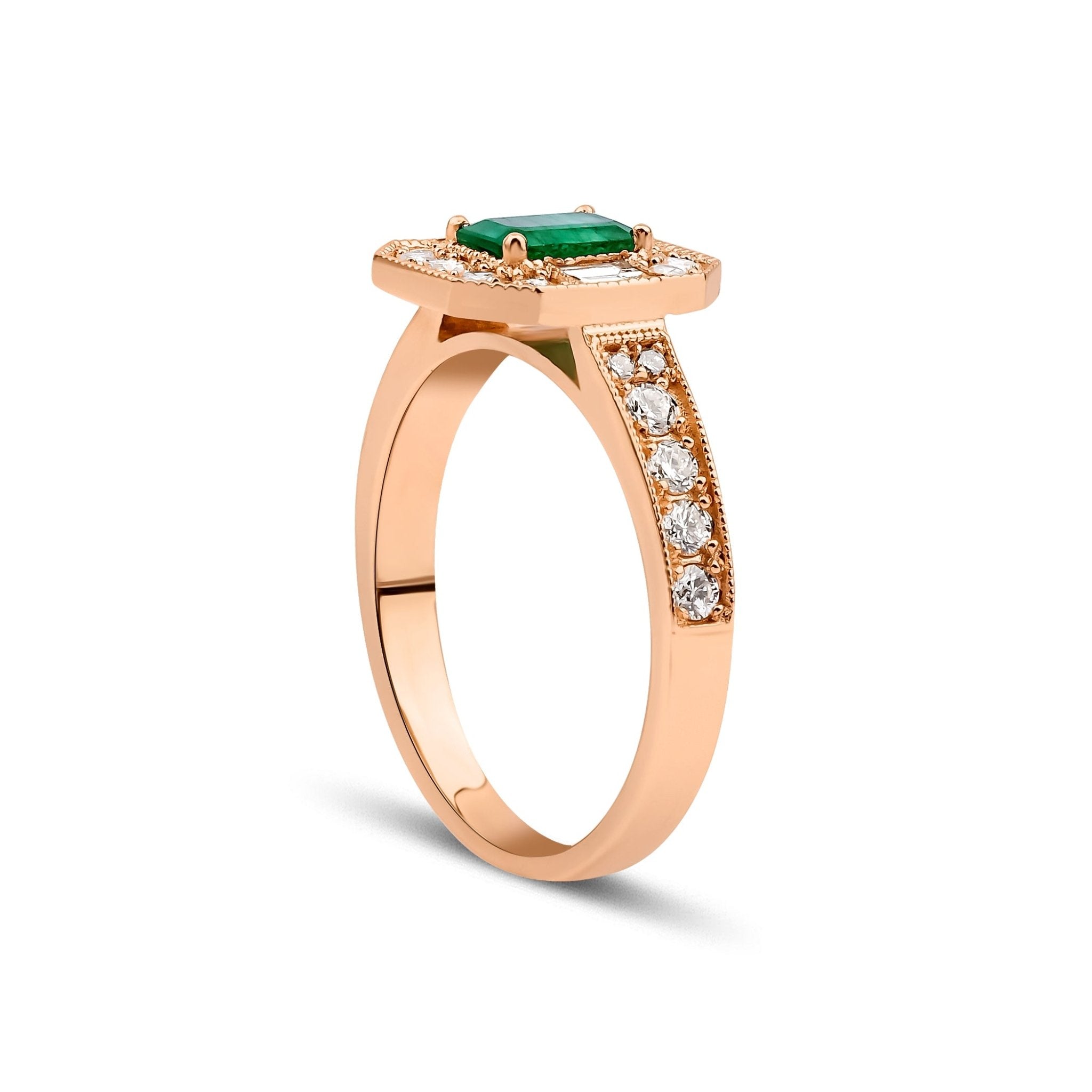 Zümrüt Pırlanta Yüzük | Renkli Taşlı Yüzükler | Ronaff Pırlanta | Tektaş Yüzük, Pırlanta Yüzük, Kolye, Küpe