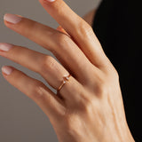 0.08 Karat Yuvarlak/Baget Kesim Minimal Pırlanta Yüzük-RNF1381 | Pırlanta Yüzük | Ronaff Pırlanta | Tektaş Yüzük, Pırlanta Yüzük, Kolye, Küpe