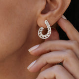 2.02 Carat Sapphire &amp; 0.92 Carat Diamond Earrings-RNF1400