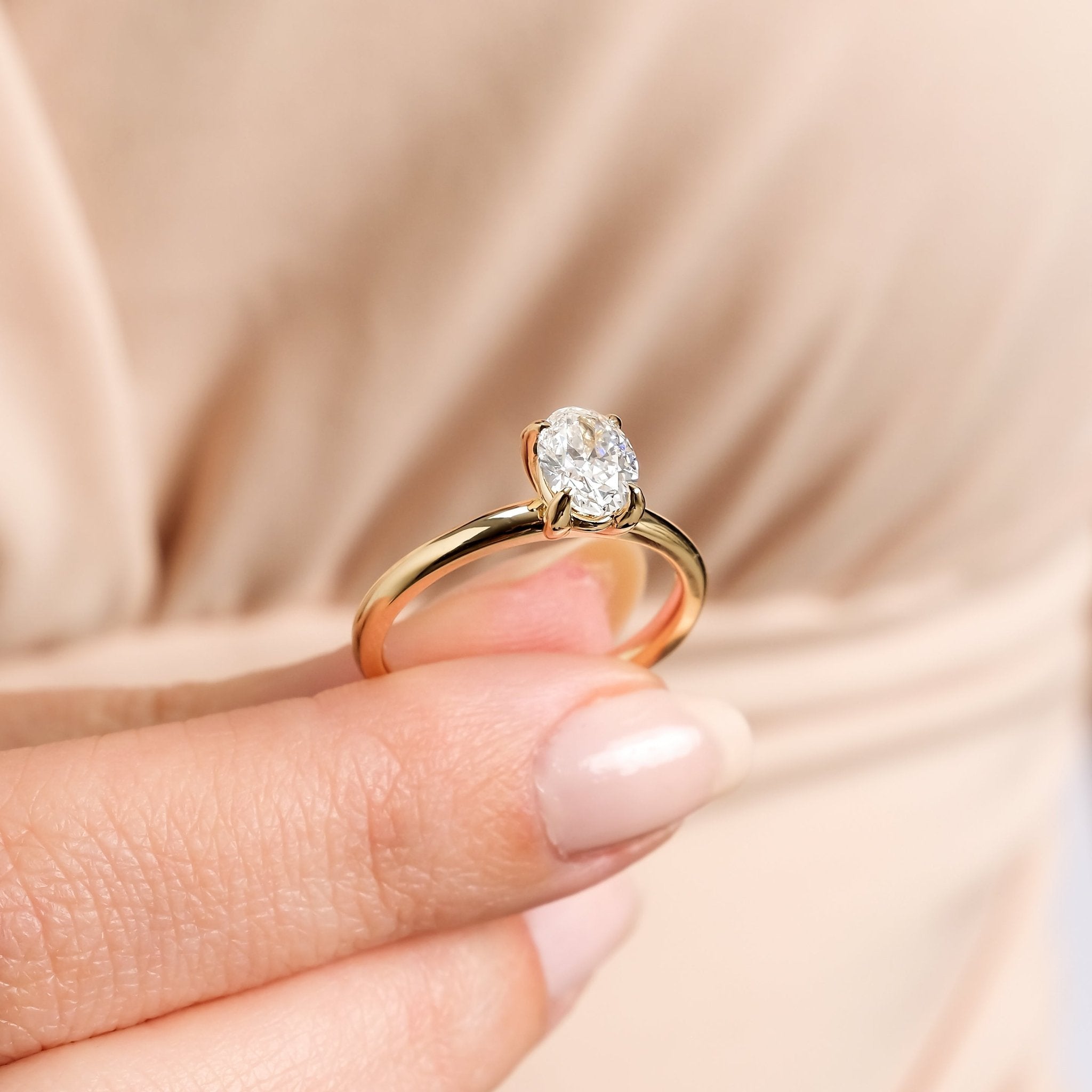 1.00 Karat Oval Kesim GIA/HRD Sertifikalı Pırlanta Tektaş Yüzük - RNF1027 | Tektaş Yüzükler | Ronaff Pırlanta | Tektaş Yüzük, Pırlanta Yüzük, Kolye, Küpe