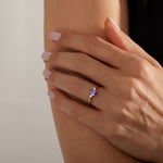 1.00 Karat Oval Tanzanit & 0.08 Karat Pırlanta Yüzük-RNF1271 | Pırlanta Yüzük | Ronaff Pırlanta | Tektaş Yüzük, Pırlanta Yüzük, Kolye, Küpe