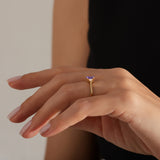 1.00 Karat Oval Tanzanit & 0.08 Karat Pırlanta Yüzük-RNF1271 | Pırlanta Yüzük | Ronaff Pırlanta | Tektaş Yüzük, Pırlanta Yüzük, Kolye, Küpe