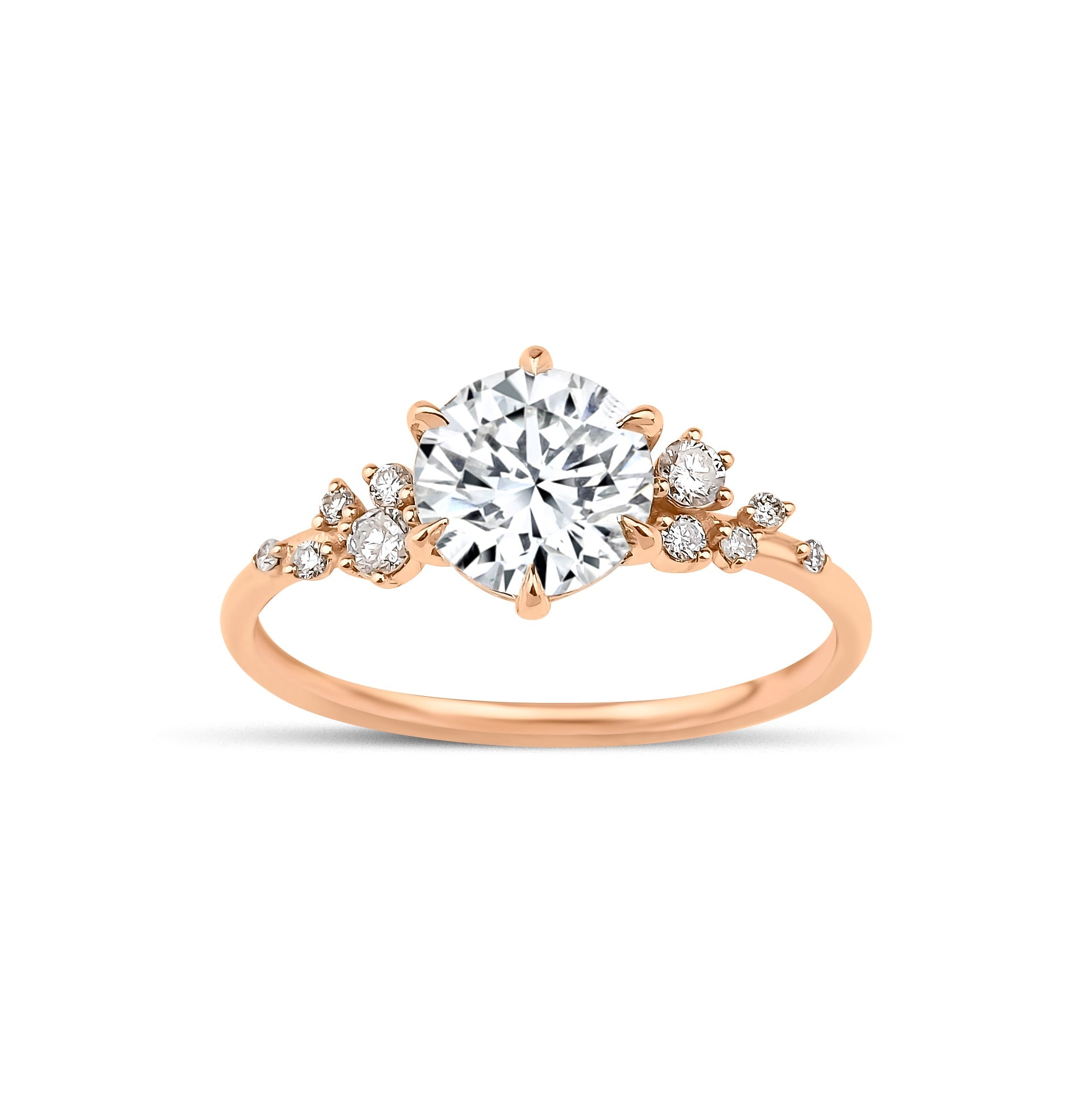 1.00 Karat Yuvarlak Merkez & 0.16 Kenar HRD Pırlanta Tektaş Yüzük - RNF01093 | Yüzükler | Ronaff Pırlanta | Tektaş Yüzük, Pırlanta Yüzük, Kolye, Küpe