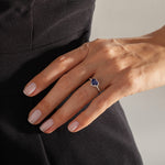 1.07 Karat Merkez Kalp Safir & 0.28 Karat Yuvarlak Kenar Pırlanta Özel Tasarım Kalpli Yüzük - RNF0932 | Renkli Taşlı Yüzükler | Ronaff Pırlanta | Tektaş Yüzük, Pırlanta Yüzük, Kolye, Küpe