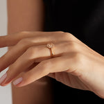 1.08 Karat Salt and Pepper Pırlantalı Yüzük (Karamel) - RNF0539 | Tektaş Pırlanta | Ronaff Pırlanta | Tektaş Yüzük, Pırlanta Yüzük, Kolye, Küpe