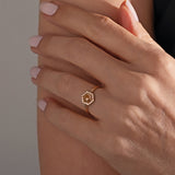 1.08 Karat Salt and Pepper Pırlantalı Yüzük (Karamel) - RNF0539 | Tektaş Pırlanta | Ronaff Pırlanta | Tektaş Yüzük, Pırlanta Yüzük, Kolye, Küpe