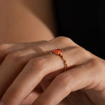 1.12 Karat Orange Safir Pırlantalı Yüzük - RNF0238 | Renkli Pırlantalı Yüzükler | Ronaff Pırlanta | Tektaş Yüzük, Pırlanta Yüzük, Kolye, Küpe